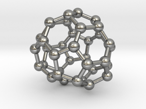 0039 Fullerene c36 -11 c2 in Natural Silver