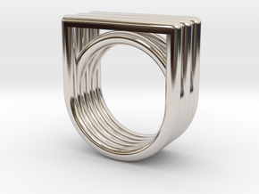 EQUAL 2  in Rhodium Plated Brass: 7 / 54