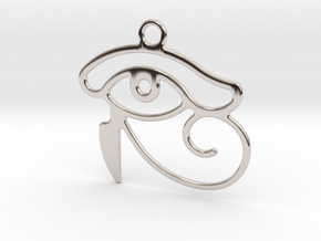 The Eye Of Horus in Rhodium Plated Brass