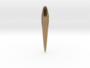 SHARP SPACER Pendant. Smooth Shaped for Perfect Co in Natural Brass