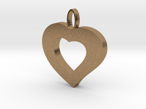 Cuore8 in Natural Brass
