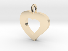 Cuore8 in 14k Gold Plated Brass