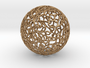 Ornament Ball in Polished Brass