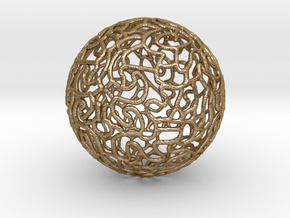 Ornament Ball in Polished Gold Steel