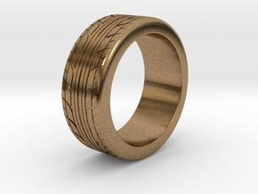 Tire Ring Size 9 in Natural Brass
