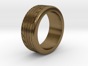 Tire Ring Size 9 in Natural Bronze
