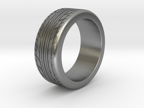 Tire Ring Size 9 in Natural Silver