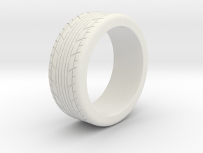 Tire Ring Size 9 in White Natural Versatile Plastic