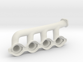 3D Printed Exhaust Manifolds Model in White Natural Versatile Plastic
