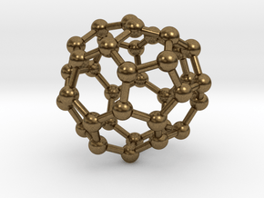 0040 Fullerene c36-12 c2 in Natural Bronze