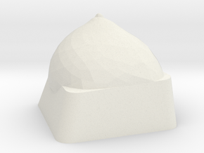 TitCap-left in White Natural Versatile Plastic
