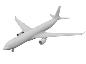 1:400 - A330-300 in Tan Fine Detail Plastic