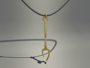 [By-mE] Necklace : weapon of hades in Polished Bronzed Silver Steel