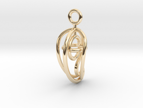 Mango Pendant in 14k Gold Plated Brass