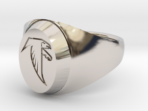 Falcon Class Ring in Rhodium Plated Brass