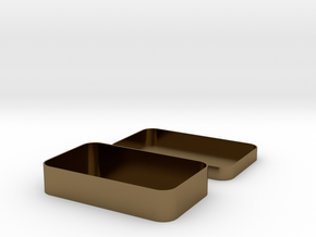 Parametric Rounded Box in Polished Bronze
