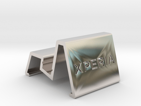 Xperia Magnetic Charging Dock (The Main Body) in Rhodium Plated Brass