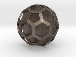 ZWOOKY Style 3422  -  Sphere in Polished Bronzed Silver Steel