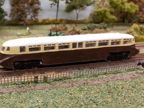 GWR Railcar #1 - Z - 1:220 in Tan Fine Detail Plastic
