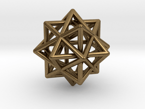 Compound of Three Octahedra in Natural Bronze