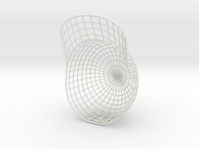 Vortex Hat - Extra Large in White Natural Versatile Plastic