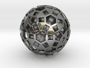 ZWOOKY Style 3417  -  Sphere in Fine Detail Polished Silver