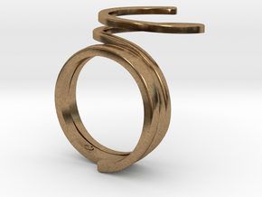 Wrap Ring in Natural Brass