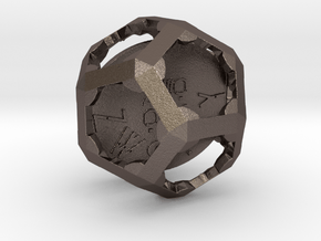 ZWOOKY Style 3424  -  Sphere in Polished Bronzed Silver Steel
