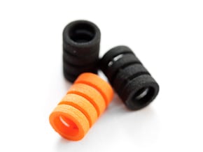 Spacer for pulleys with bearings MR105 in Black Natural Versatile Plastic