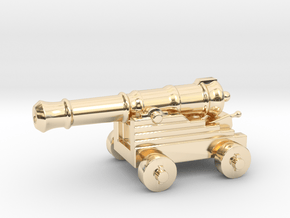Cannon Paperweight in 14K Yellow Gold