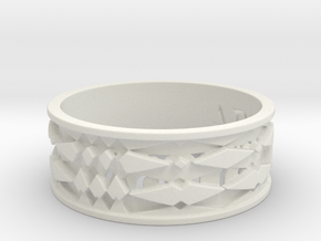 ABLYSSYLBA Ring Size 10.5 in White Natural Versatile Plastic