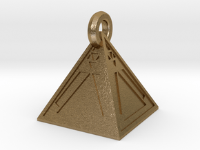 Limited Edition Sith Holocron Keychain in Polished Gold Steel