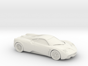 1/87 Pagani Huayra S in White Natural Versatile Plastic