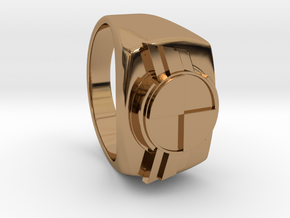 Test Squadron - Signet Ring - Version2.0 "Size 9" in Polished Brass