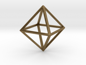 OCTAHEDRON (Platonic) in Natural Bronze