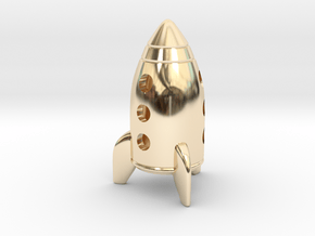 Wazir-Rider (Rook) - [1,0] Stellar in 14k Gold Plated Brass