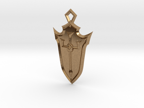 Crusader Shield in Natural Brass