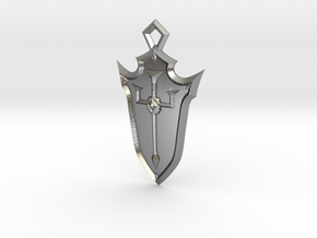 Crusader Shield in Natural Silver