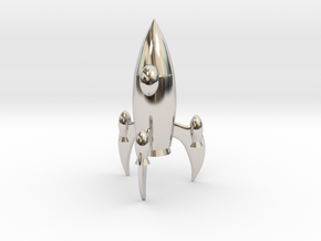 Knight - [2,1] Stellar in Rhodium Plated Brass