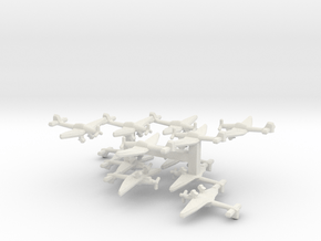 Junkers Ju 87D-5 1:900 (Triplet) x4 in White Natural Versatile Plastic