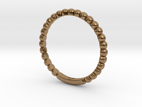 Bubble Ring By Jiang Yuan in Natural Brass