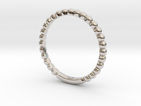 Bubble Ring By Jiang Yuan in Rhodium Plated Brass