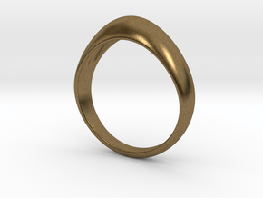 Simple Vintage Ring Design in Natural Bronze
