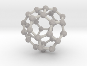 0042 Fullerene c36-14 d2d in Full Color Sandstone