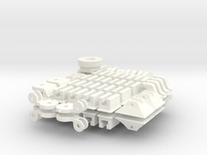 1-16 T95 Hvy Tank Small Parts in White Processed Versatile Plastic