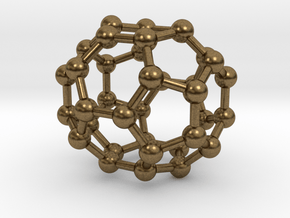 0043 Fullerene c36-15 d6h in Natural Bronze