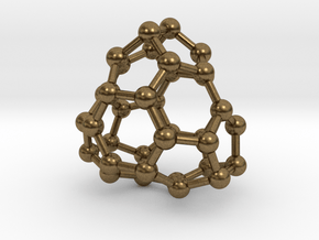 0041 Fullerene c36-13 d3h in Natural Bronze