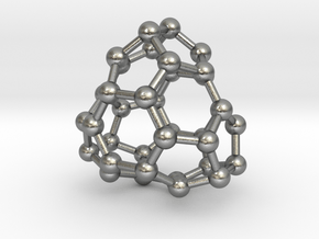 0041 Fullerene c36-13 d3h in Natural Silver