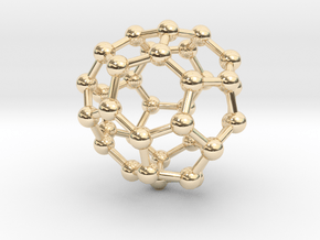 0042 Fullerene c36-14 d2d in 14K Yellow Gold