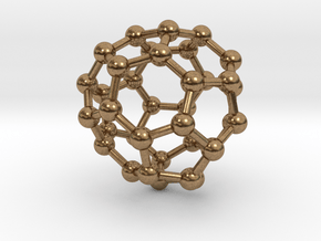 0042 Fullerene c36-14 d2d in Natural Brass
